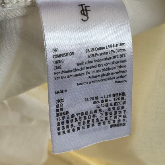 The Frankie‎ Shop Hailey Denim Oversized Cargo Pants in White Size Small - Picture 11 of 12